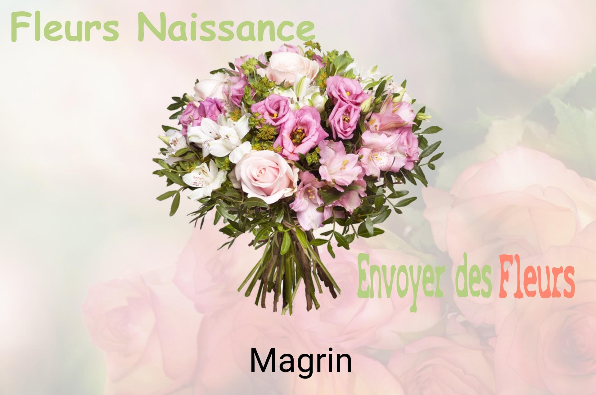 Bouquet de fleurs de naissance livré à Magrin
